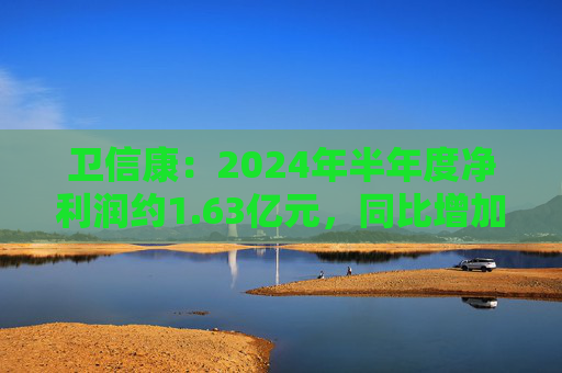 卫信康：2024年半年度净利润约1.63亿元，同比增加21.98%