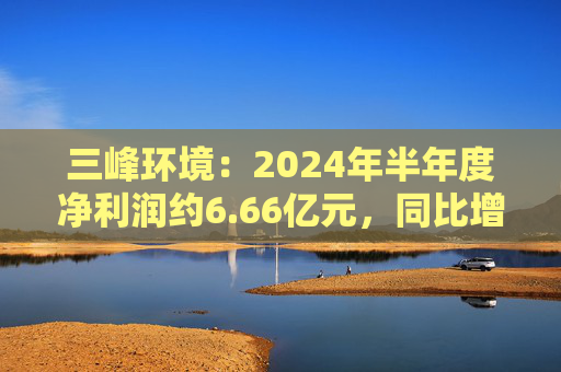 三峰环境：2024年半年度净利润约6.66亿元，同比增加5.29%