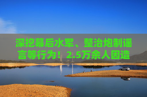 深挖幕后水军、整治炮制谣言等行为！2.5万余人因造谣传谣被依法查处