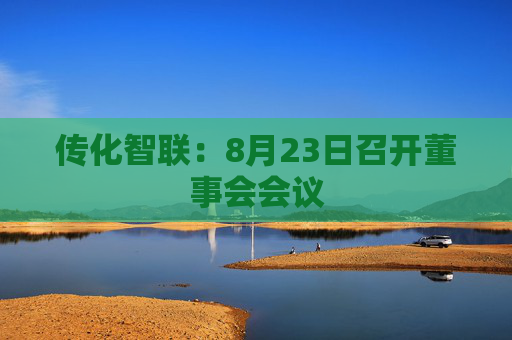 传化智联：8月23日召开董事会会议