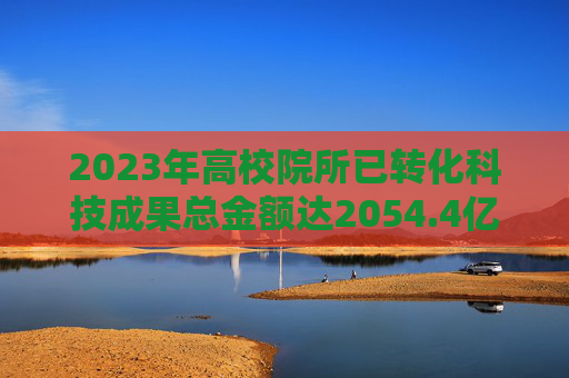 2023年高校院所已转化科技成果总金额达2054.4亿元，同比增长超10%