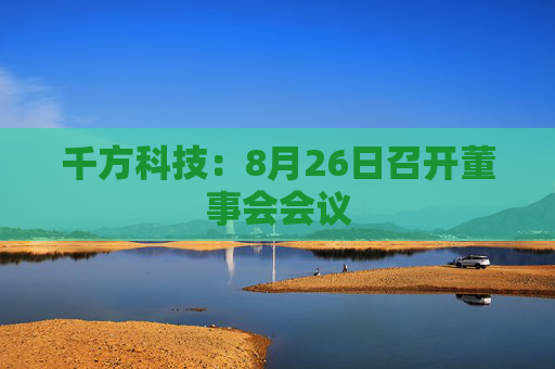 千方科技：8月26日召开董事会会议