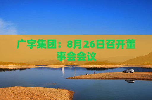 广宇集团：8月26日召开董事会会议