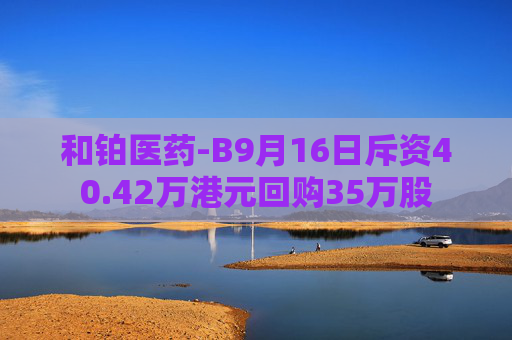 和铂医药-B9月16日斥资40.42万港元回购35万股