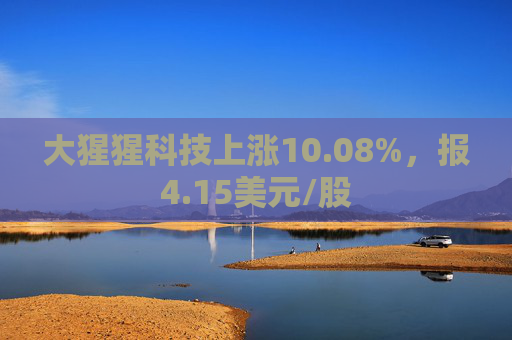 大猩猩科技上涨10.08%，报4.15美元/股