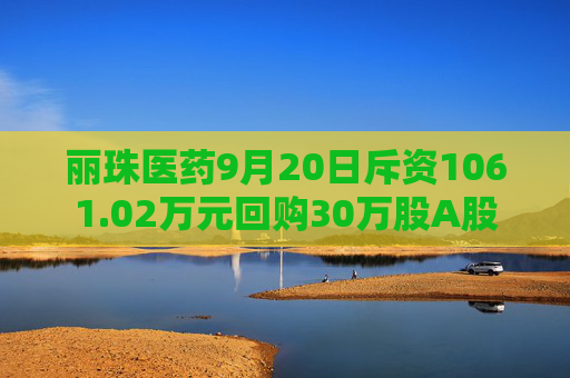 丽珠医药9月20日斥资1061.02万元回购30万股A股