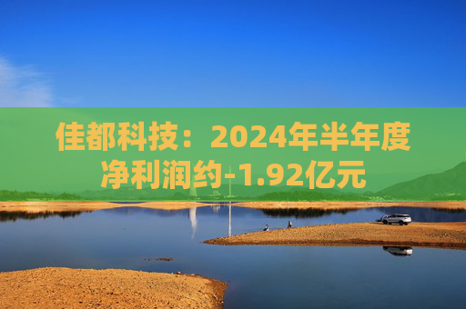 佳都科技：2024年半年度净利润约-1.92亿元