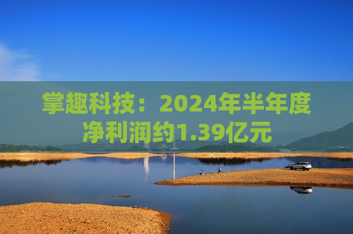 掌趣科技：2024年半年度净利润约1.39亿元