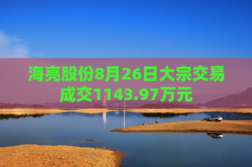 海亮股份8月26日大宗交易成交1143.97万元