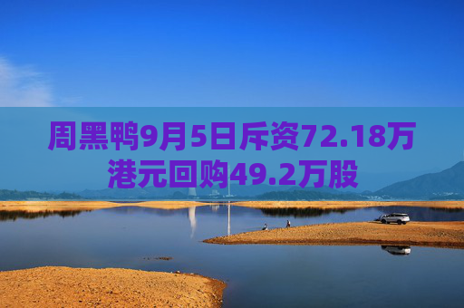 周黑鸭9月5日斥资72.18万港元回购49.2万股