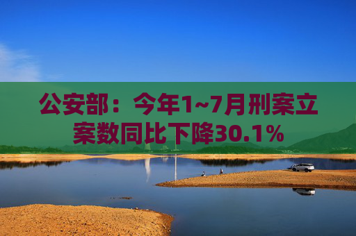 公安部：今年1~7月刑案立案数同比下降30.1%