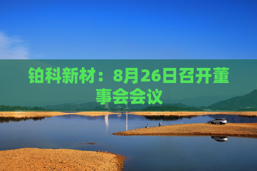 铂科新材：8月26日召开董事会会议