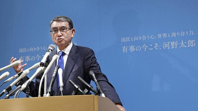 日本数字大臣河野太郎宣布参加自民党总裁选举