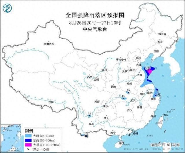 暴雨黄色预警：7省市有大到暴雨 山东部分地区有大暴雨